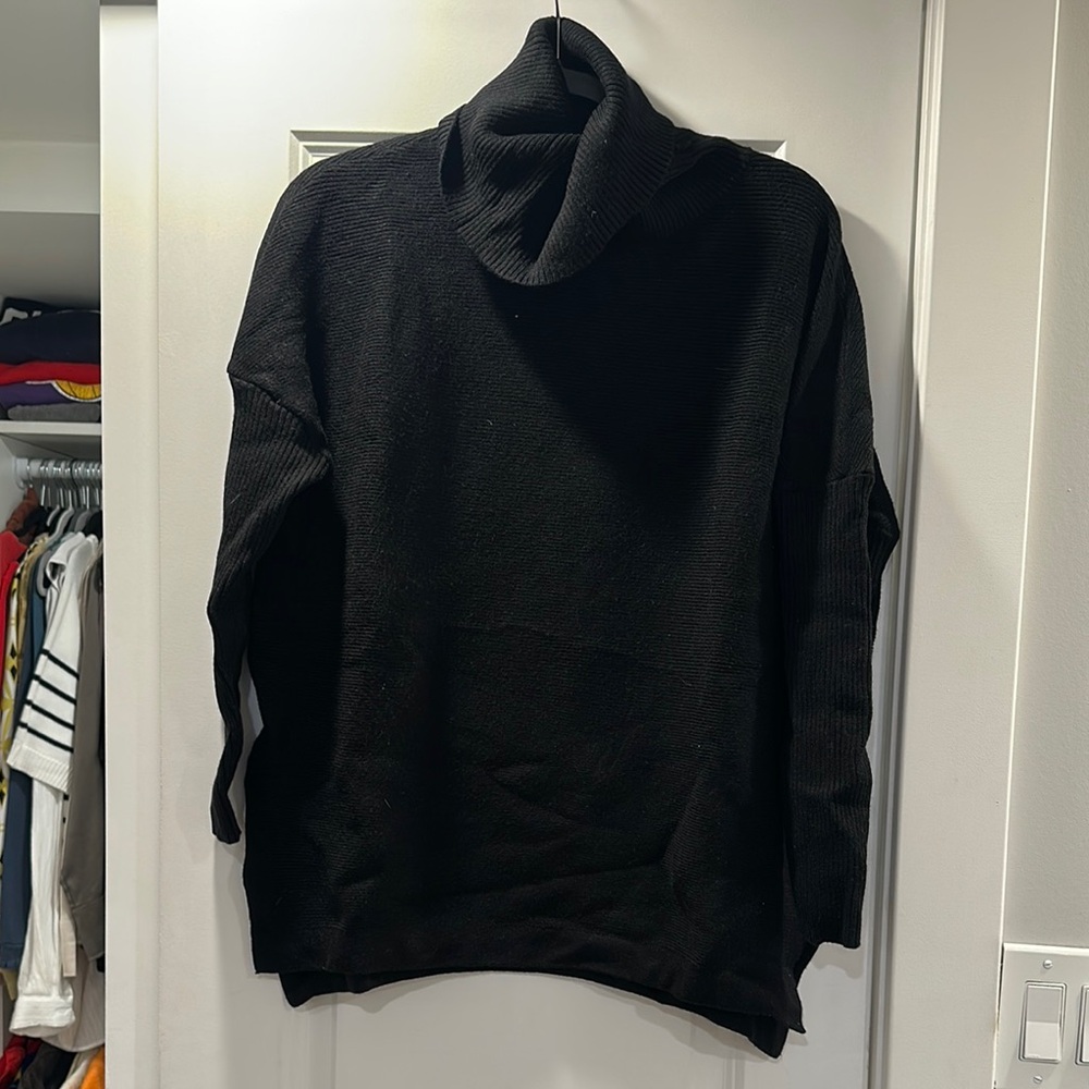 Men's Black Turtleneck Sweater